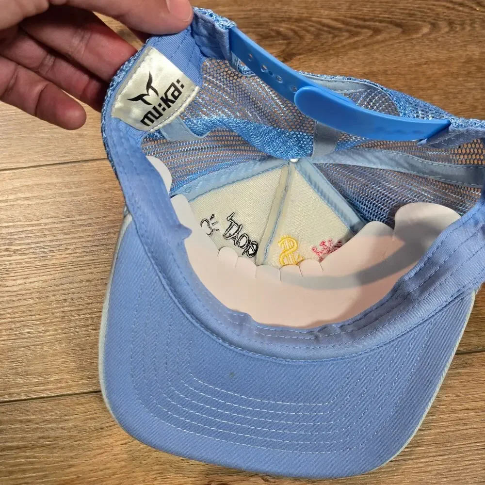 Savage Drip Goat Snapback Hat Blue Muka Baseball Cap Streetwear Graphic OS - Picture 5 of 7